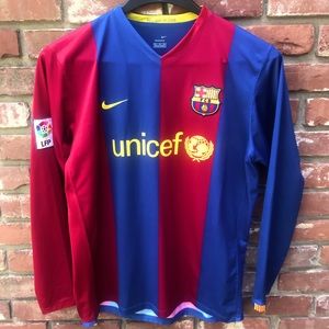 Barcelona FC long sleeve Nike home jersey